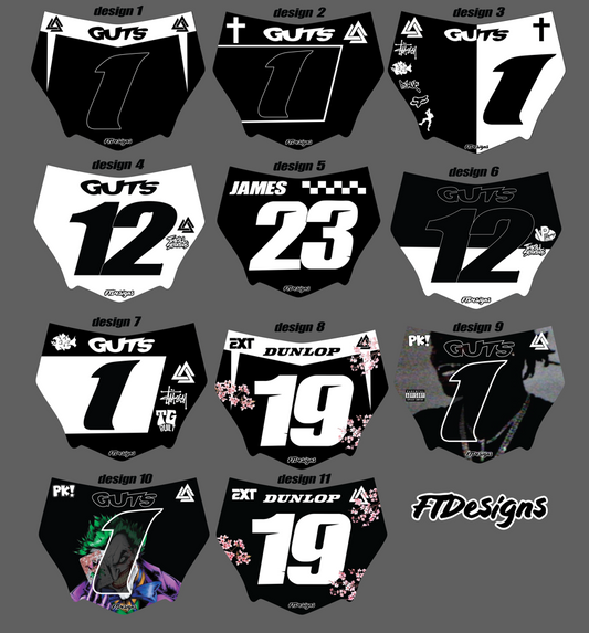 Motocutz plate Decal