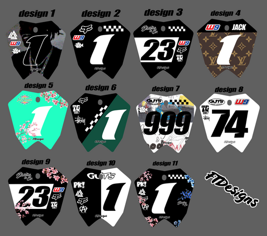 ETM RTR/LITE front plate decal