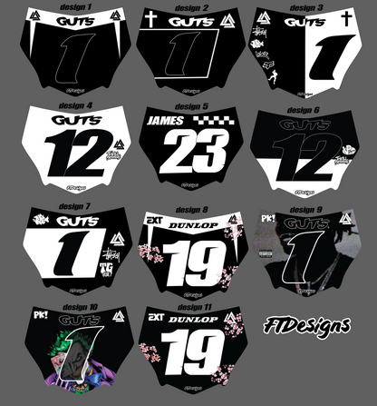 Motocutz plate  Decal